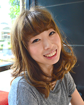 厚めバングとふあパーマ